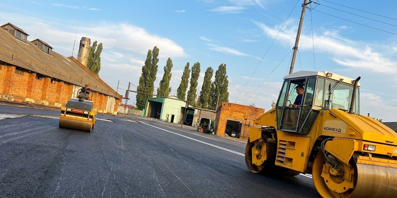 Асфальтування промислової зони